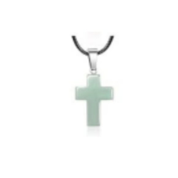 Cross Gemstone Pendant Charms Cross Quartz Crystal Charms for Necklace Earring - Picture 1 of 1